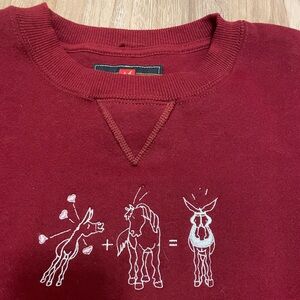 Funny Graphic Embroidered Crewneck